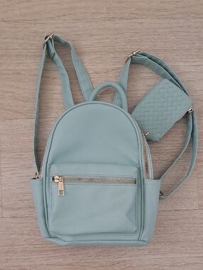 LD Mint Green Mini Backpack - Lightweight Women's Bag